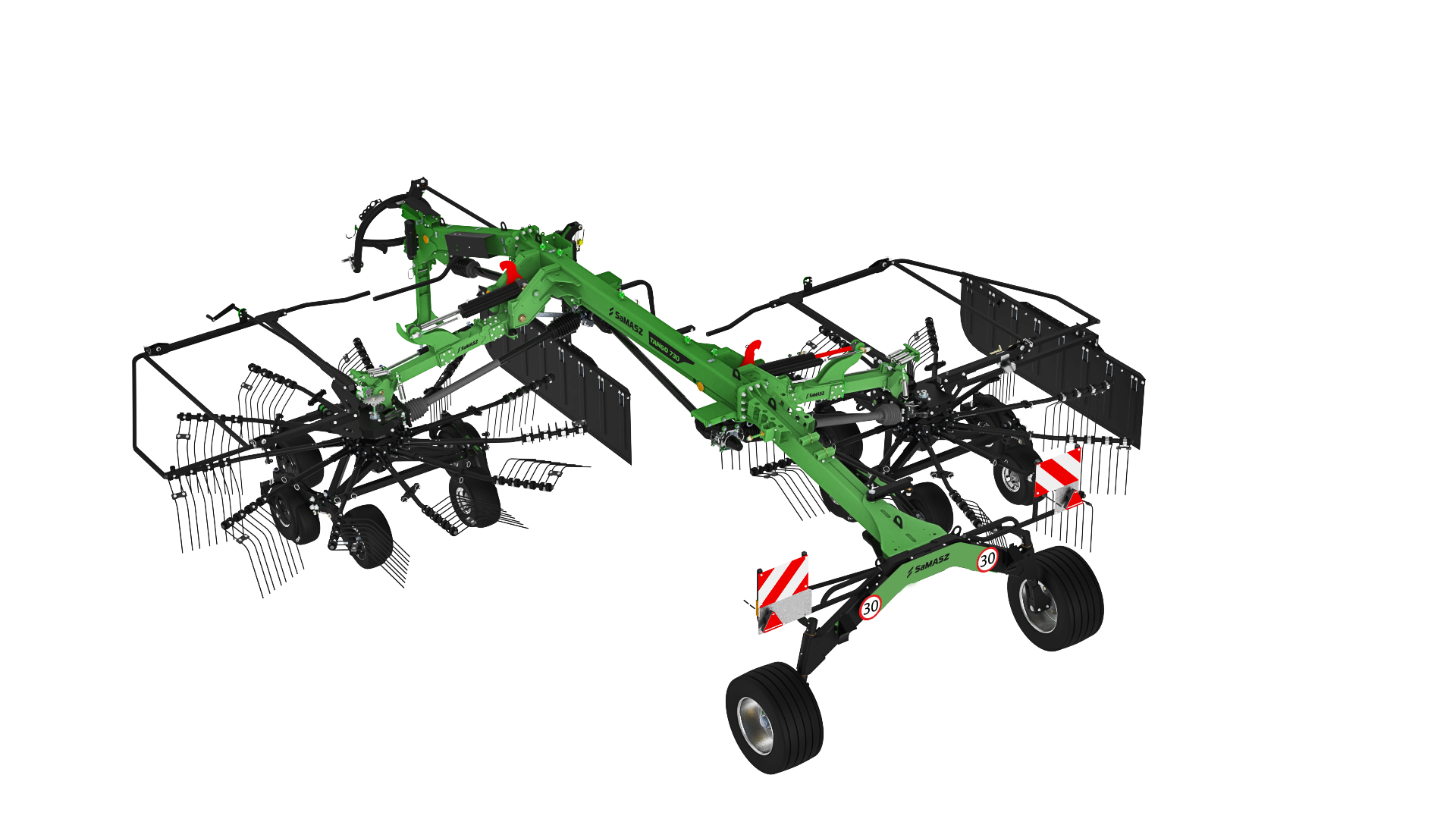 Zgrabiarka dwukaruzelowa